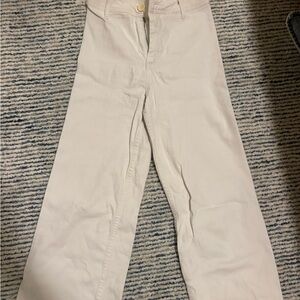 Miou Muse white high rise jeans flared